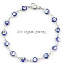 Stainless Steel Evil eye bracelet