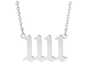 Stainless Steel Angel Numbers 1111 Necklace