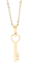 18 K Gold plated Gold PVD Stainless Steel Love Key pendant Necklace 