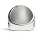 Stainless Steel United States Marine Corp Military Men's Ring with Red Stone