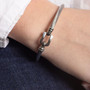 Stainless Steel Buckle Coil Bracelet 