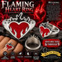 Flaming Heart  Stainless Steel Ring