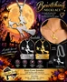 Bewitching Witch & Cat Broomstick Necklace – Stainless Steel – 24" 