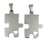 Stainless Steel 2 Piece Puzzle Couples Pendant
Includes 2 Stainless Steel Chains
