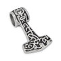 Stainless Steel Thor's Hammer Pendant Includes Stainless Steel Rope Chain
Pendant Size 30mm x 49mm 

Choice of Chain Length 20 or 24 Inches
High Polish Finish
316L Stainless Steel 