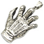 Stainless Steel All seeing Eye in hand pendant includes chain