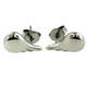 Stainless Steel Angel Wings Earrings 
 Approx. Dimensions: 6mm x 13mm 

