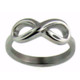 Stainless Steel Infinity Ring 
 Ring Width: Approx. 7mm 