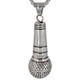 Large Microphone Pendant Stainless Steel Includes Stainless Steel Rope Chain
Choice of Rope Chain length 20 inches, 24 Inches
19mm x 51mm
High Polish Finish
316L Stainless Steel 
 