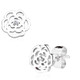 Rose Blossom with Crystal 316L Stainless Steel Earring Studs Pair
0.08 mm