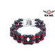 Black & Red Stainless Steel Motorcycle Chain Bracelet

Heavy Duty Black and Red Stainless Steel Motorcycle Chain Bracelet
Approximate 3/4 inches wide
M 8 3/4 , L 9 3/4