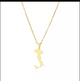 Stainless Steel 18k Gold Plated Map of  Italy
Necklace