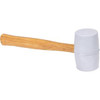 Vaughan RM2W 2 1/4" 20 oz.Grey Rubber Mallet, Wood Handle.