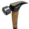 Dalluge 1650 16 oz. Trim Hammer, Smooth face, 14" Curved Hickory handle.
