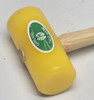 Garland 15001 4 oz. Hard yellow plastic mallet, 1 1/4" face, wood handle