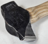 Big Blu Hand-Forged 2.6 lb. Right-Hand Diagonal Pein Hammer with wood handle.