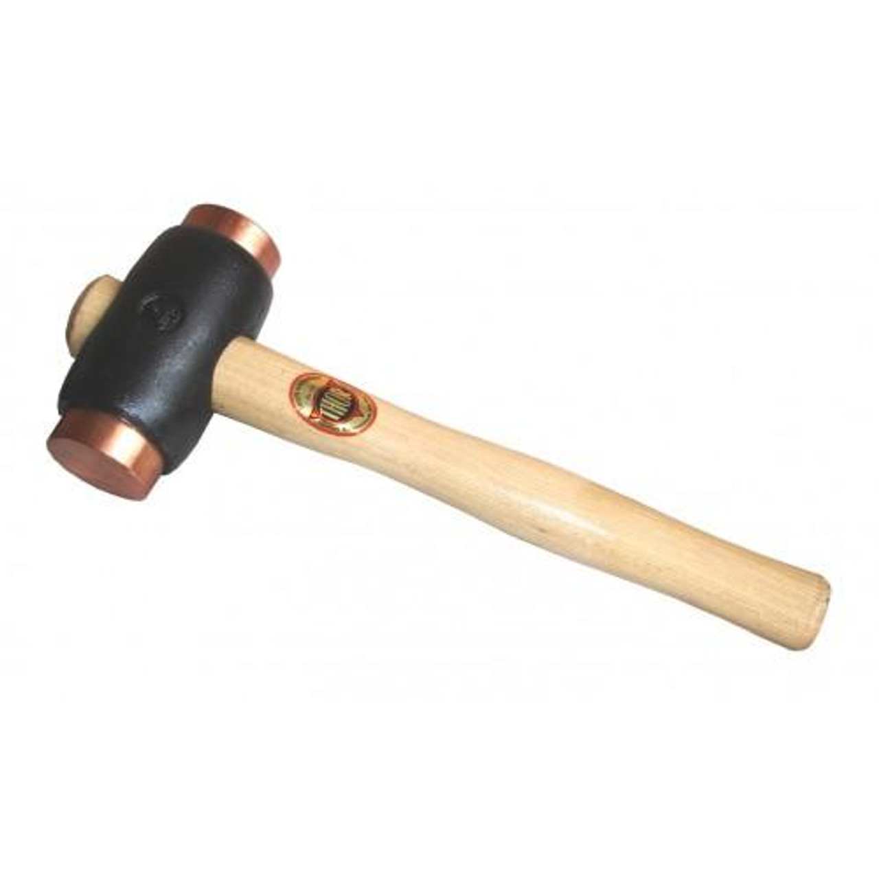 Thor 04-316 Iron hammer with 2" copper faces, 6 1/2 lbs. 12" wood handle.