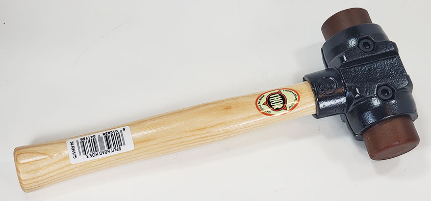 Thor 34-RH (Vaughan SH) rawhide split head hammer | The Hammer Source