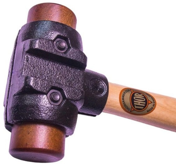 Thor 34-RH (Vaughan SH) rawhide split head hammer | The Hammer Source