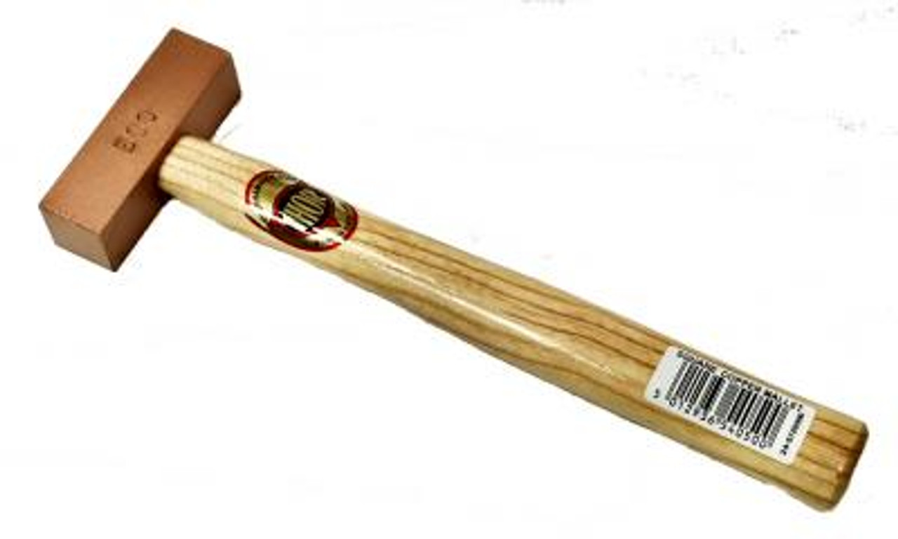 Thor 500 gm (17 oz.) 1" face Square Extruded Copper Mallet, Wood Handle.