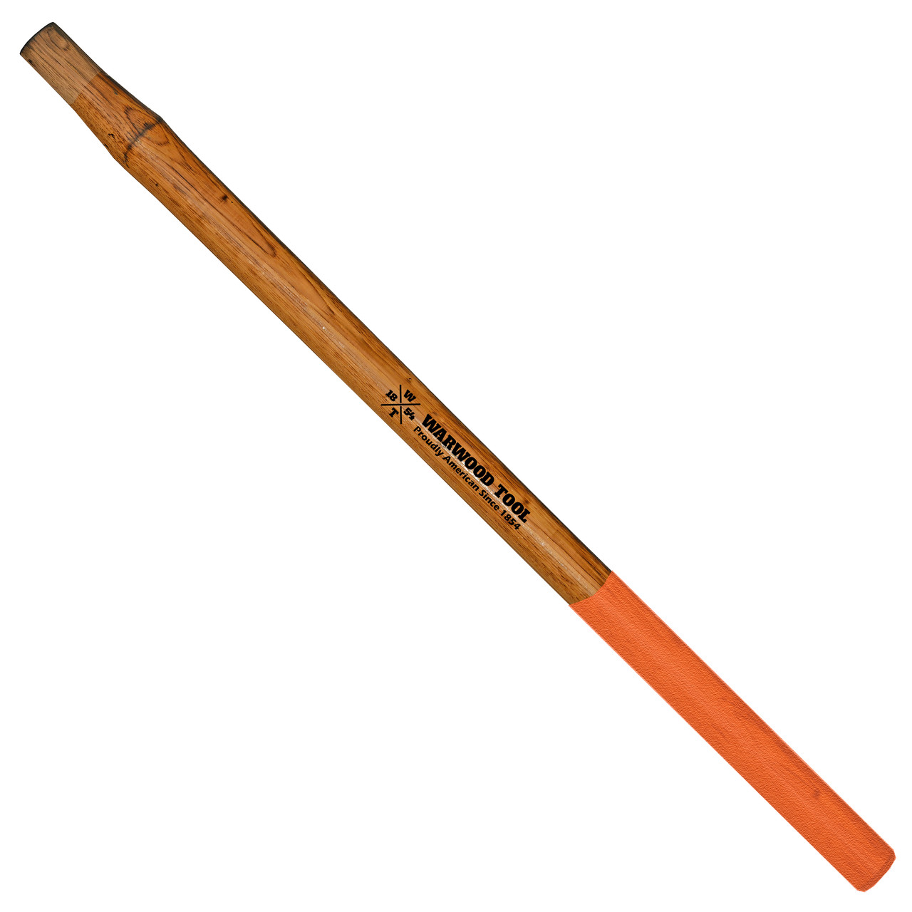 90032 36" Hickory Safety Grip Handle - Oval Eye 3/4" x 1-3/8"