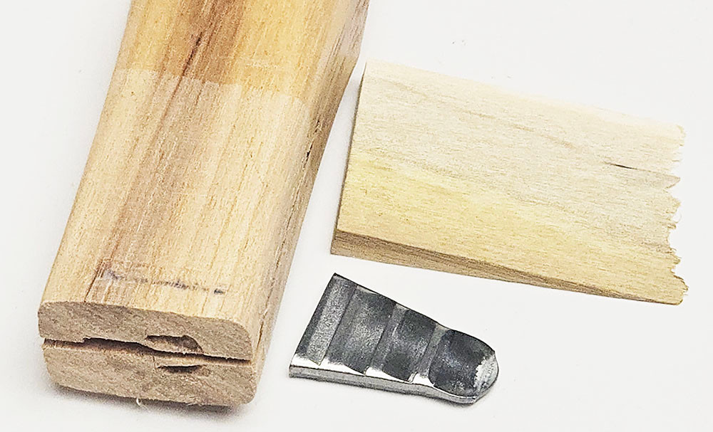 Replacement Wood handle rectangular eye 13/16” x 1 1/16”