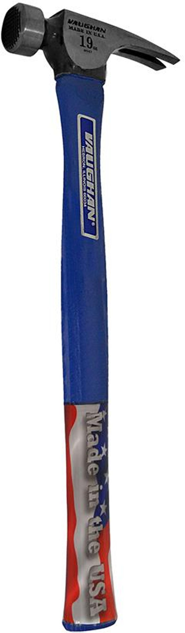 Vaughan 19 oz.Straight Claw, Milled Face with Magnetic Holder, 17" STRAIGHT Wood Handle