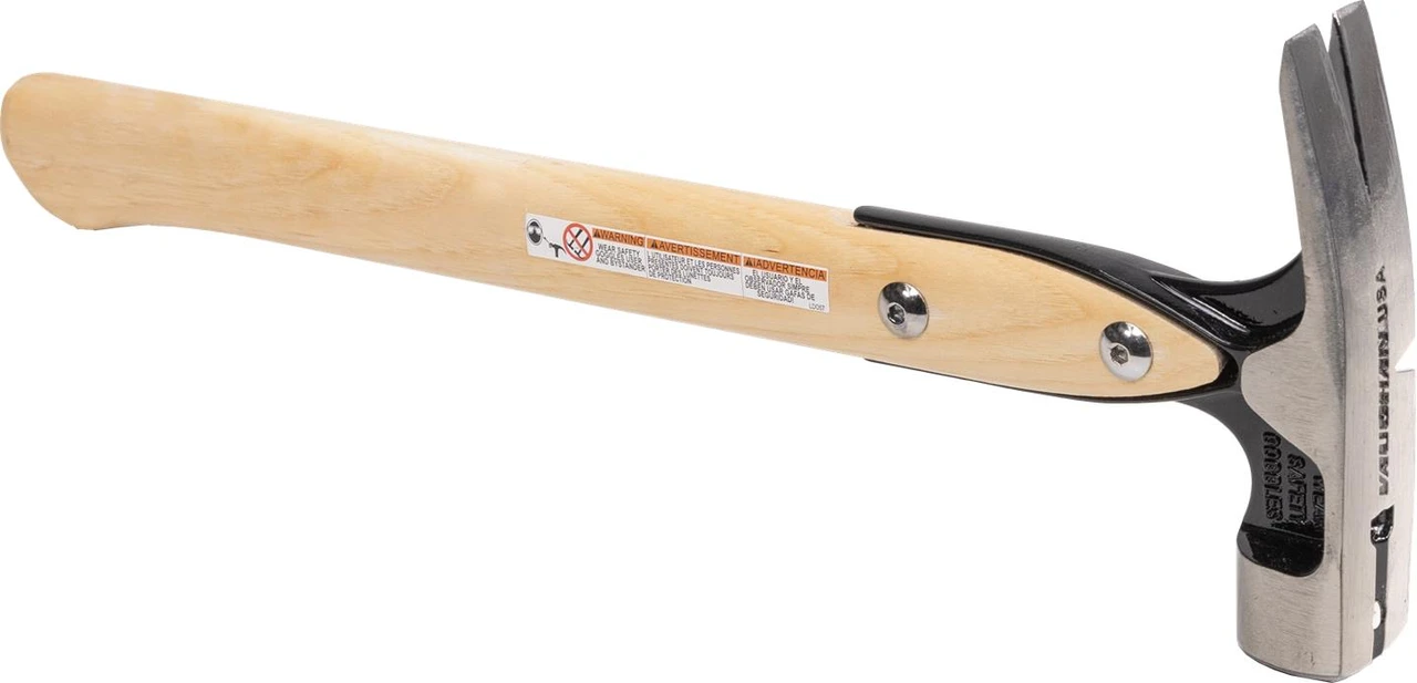 Vaughan VW23 23 oz. Douglas Pattern Framing hammer, milled face, straight hickory handle.