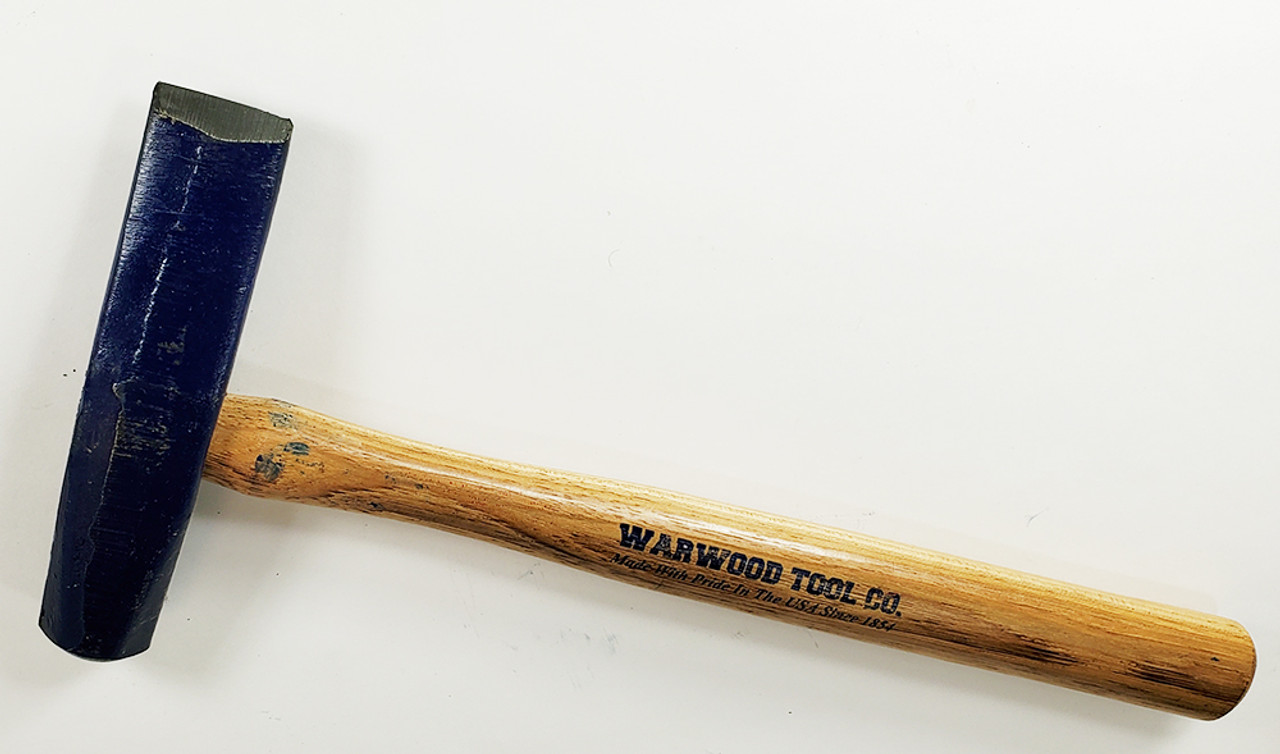 Warwood 45621 3 lb. Cold Cutting Chisel, 1 1/2" Bit, 16" Wood handle.