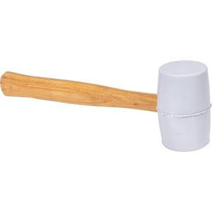 Vaughan RM2W 2 1/4" 20 oz.Grey Rubber Mallet, Wood Handle.