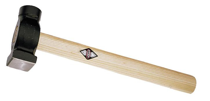 Picard Farrier Hammer, 1500gm (3 1/3lb) one round/one square face. Wood handle.