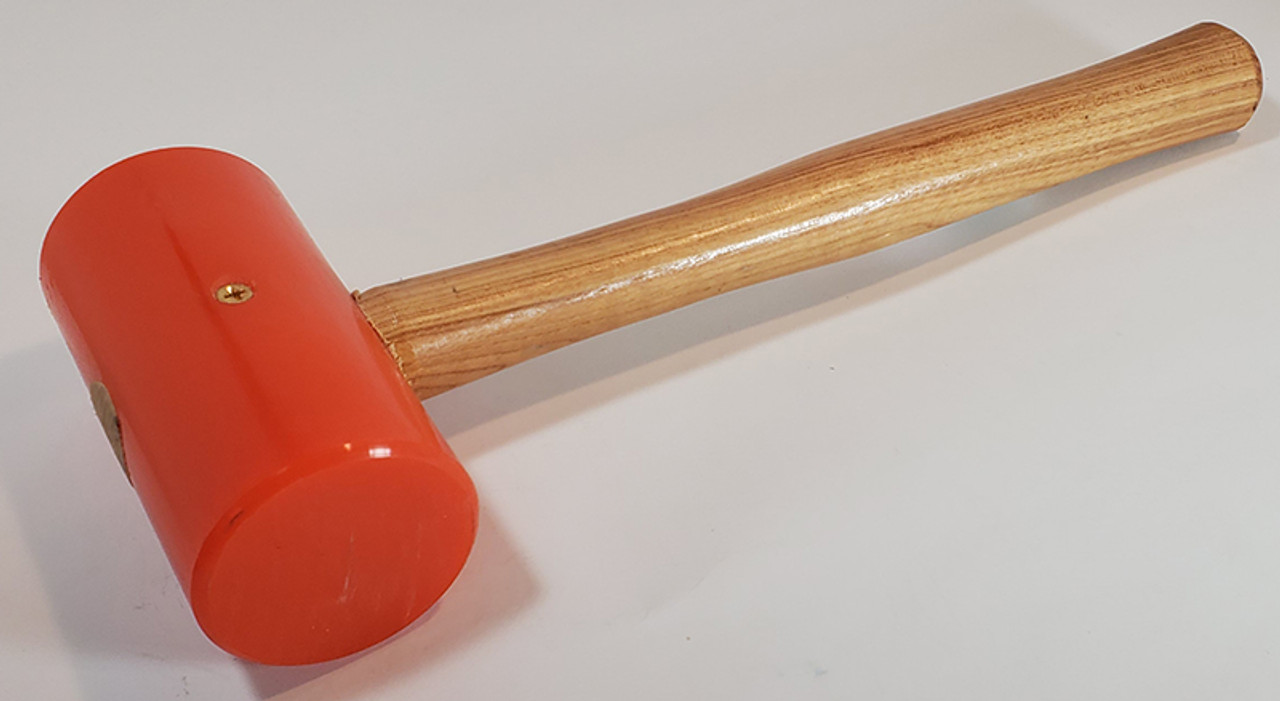 Garland 17005 19oz Elastomer Mallet, 2 1/2" diameter face, wood handle.