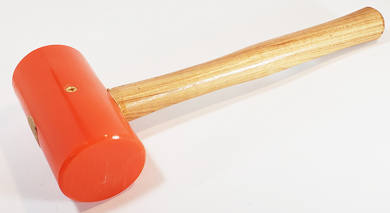 Garland 17006 22oz Elastomer Mallet, 2 3/4" face diameter, wood handle.