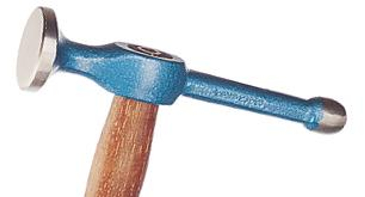 Picard Ball End Hammer, 460gm (16oz), 18mm shank ball end and 38mm round  flat face, wood handle.