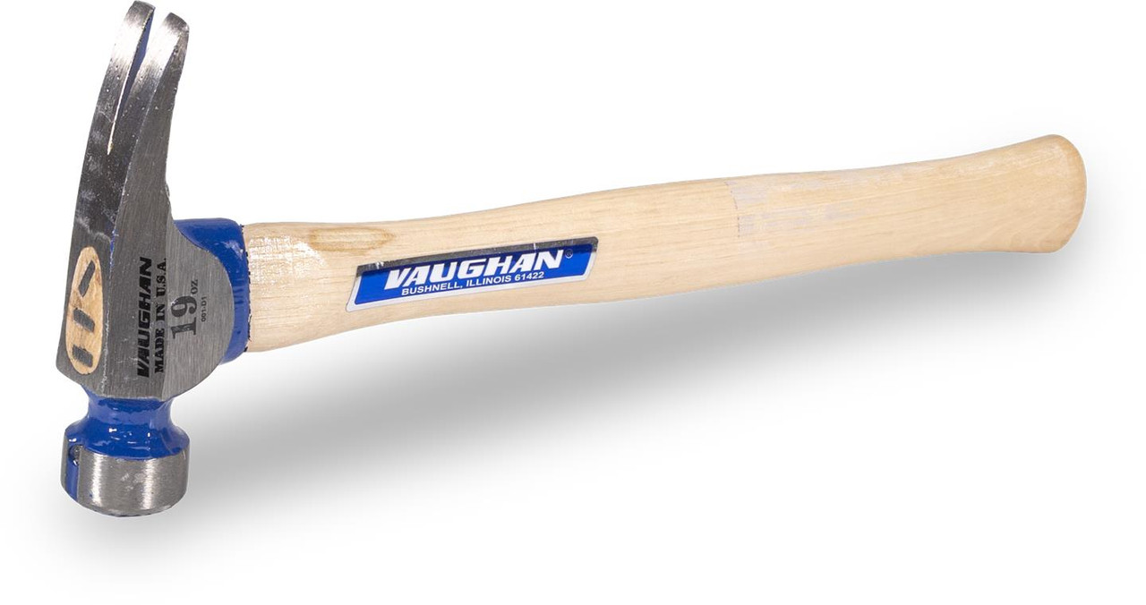 Vaughan CF2 19 oz. California Framer, milled face, 16" straight wood Handle.