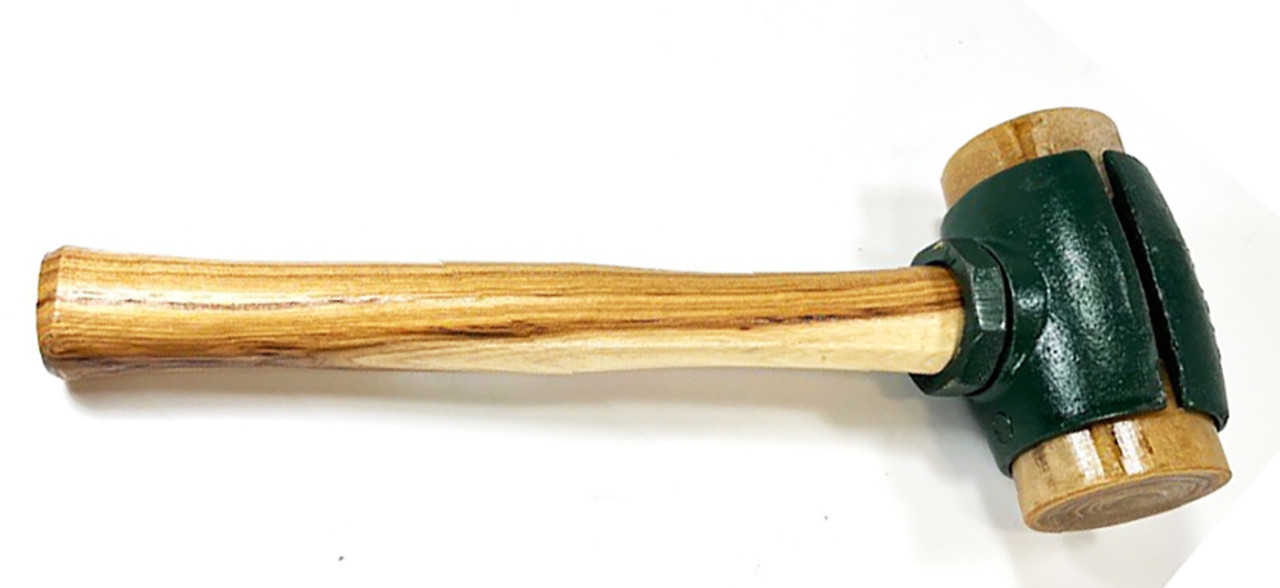 31005 Garland  Rawhide Split-Head Hammer with Rawhide Faces,  wood handle.