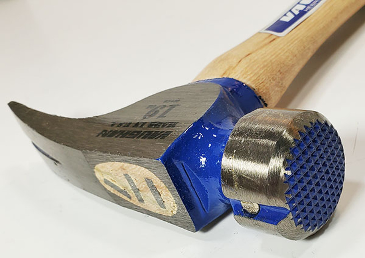 Vaughan CF2L 19 oz. California Framer, milled face, 17" straight wood handle.