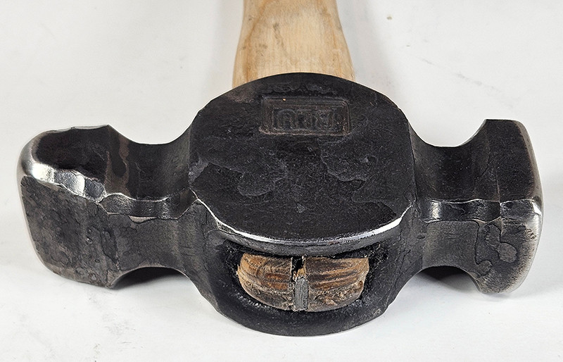 Big Blu 2.4 lb. Blacksmith Cross Pein | The Hammer Source