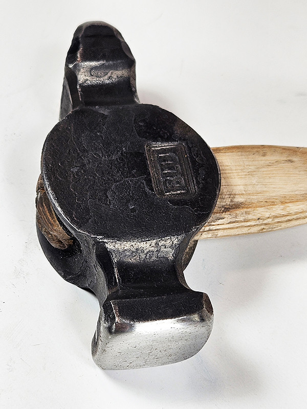 Big Blu 2.4 lb. Blacksmith Cross Pein | The Hammer Source