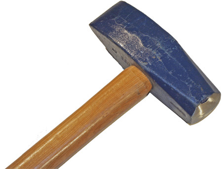 8 lb Stone sledge, straight pein, 36" wood handle The Hammer Source