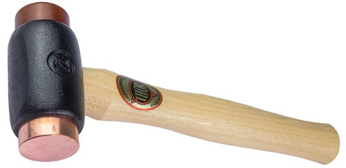 Thor 1 3/4" copper and rawhide face hammer, 3.5 lbs. 12" wood handle (03-214) Thor 1 3/4" copper and rawhide face hammer, 3.5 lbs. 12" wood handle (03-214)