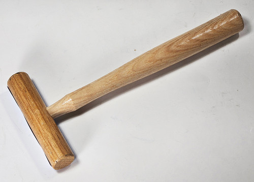 Large Steel Hooped Wooden Mallet (hammer)