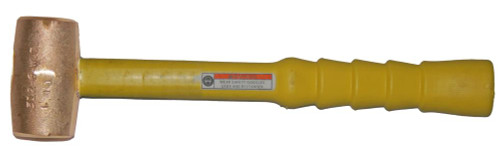 2 lb. Copper Hammer with 16" fiberglass poly-clad notched handle. 2 lb. Copper Hammer with 16" fiberglass poly-clad notched handle.