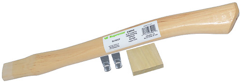 Vaughan 650-02 Teardrop eye 1 13/32 by 21/32, curved replacement handle 17 3/4 inches. Vaughan 650-02 Teardrop eye 1 13/32 by 21/32, curved replacement handle 17 3/4 inches.