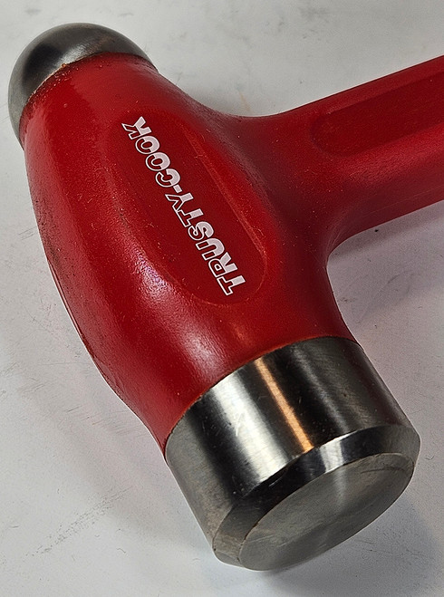 24 oz Ball Peen Soft Grip Dead Blow Hammer (Red)