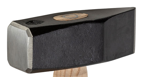 Marshalltown SMH3 Steinhammer - 3 Pfund (ca. 1,36 Kg), Mit Scharfem Ende Und Hickoryholzgriff, Silber - Für Maurer- Und Steinbearbeitung