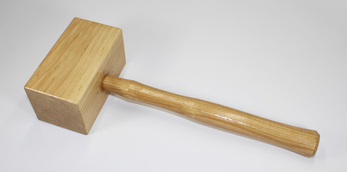 3 1/2" Square Solid Wood Mallet