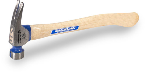 Vaughan CF2HCP 19 oz California Framer, smooth face, magnetic nail start, 17" CURVED Wood Handle Vaughan CF2HCP 19 oz California Framer, smooth face, magnetic nail start, 17" CURVED Wood Handle