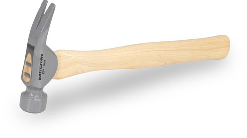 Vaughan 1640 DF4 16 oz Finish hammer straight wood handle.
