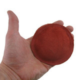 4" Palm Round Leather Shot Bag - Filled